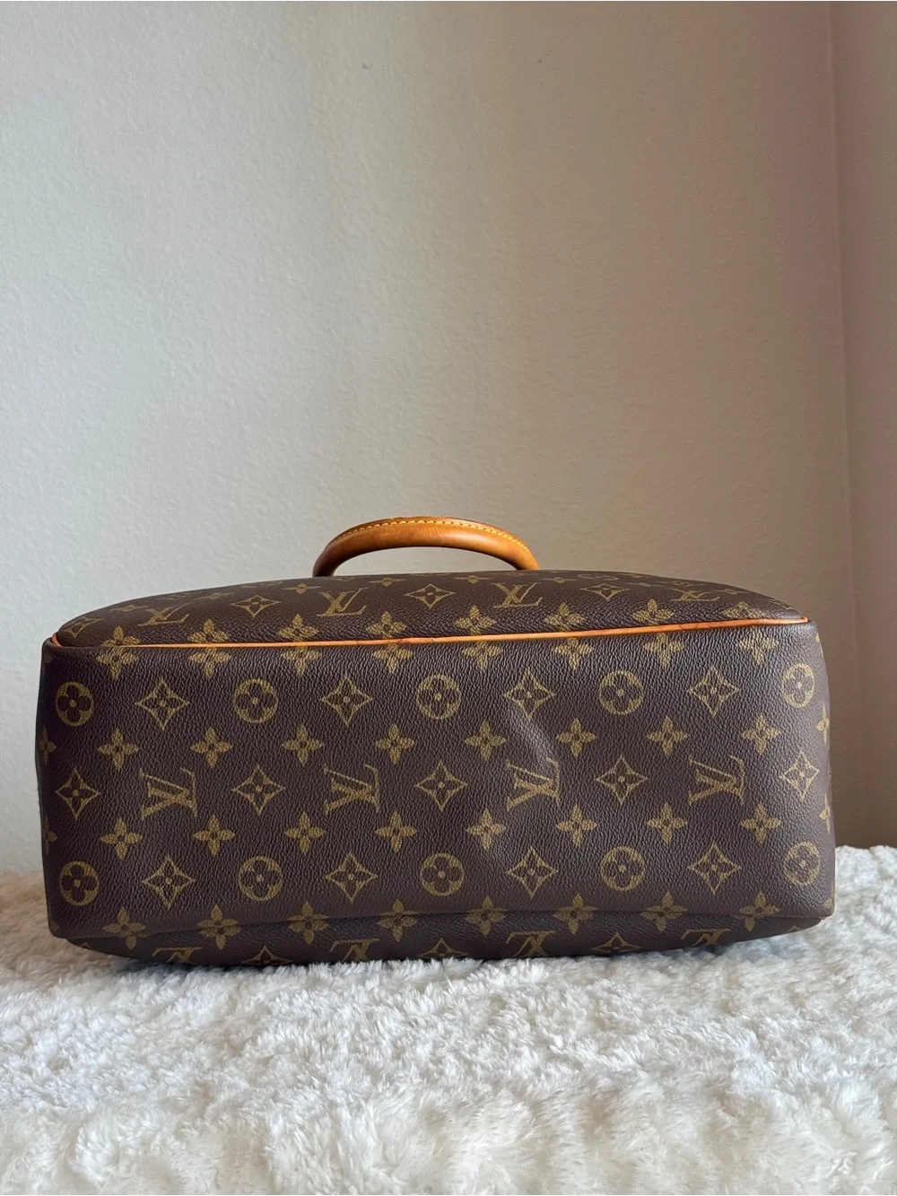 Louis Vuitton Monogram Deauville  Canvas Brown & Tan Top-Handle